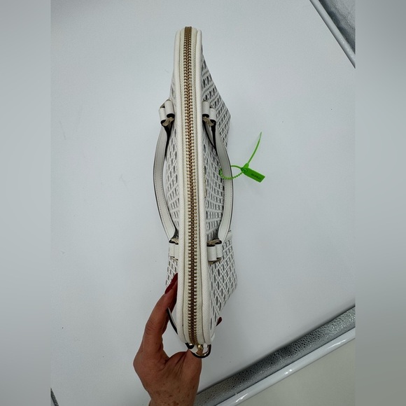 Kate Spade White Perforated Leather Newbury
Lane Top Handle Bag White - Picture 12 of 17